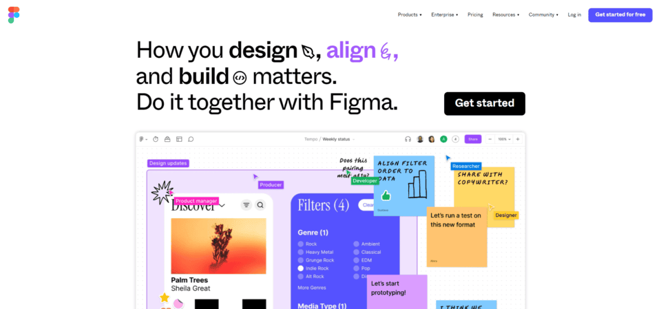 ロゴ作成に便利な機能が搭載されている「Figma」